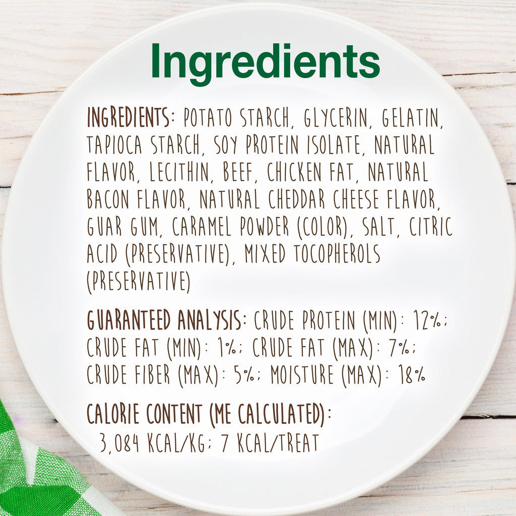 Nylabone Healthy Edibles Chewy Bites Soft Dog Treats Beef  Cheese, 6 oz 1 ct