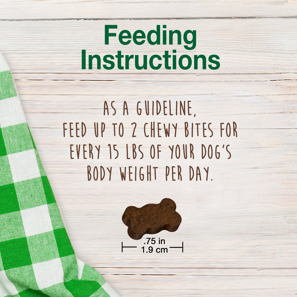 Nylabone Healthy Edibles Chewy Bites Soft Dog Treats Beef  Cheese, 6 oz 1 ct