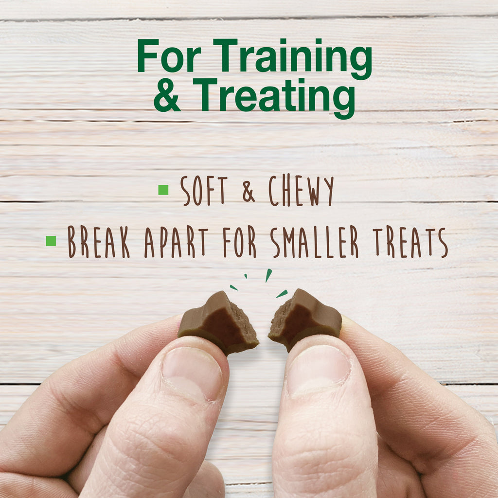 Nylabone Healthy Edibles Chewy Bites Soft Dog Treats Beef  Cheese, 6 oz 1 ct