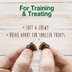 Nylabone Healthy Edibles Chewy Bites Soft Dog Treats Beef  Cheese, 6 oz 1 ct