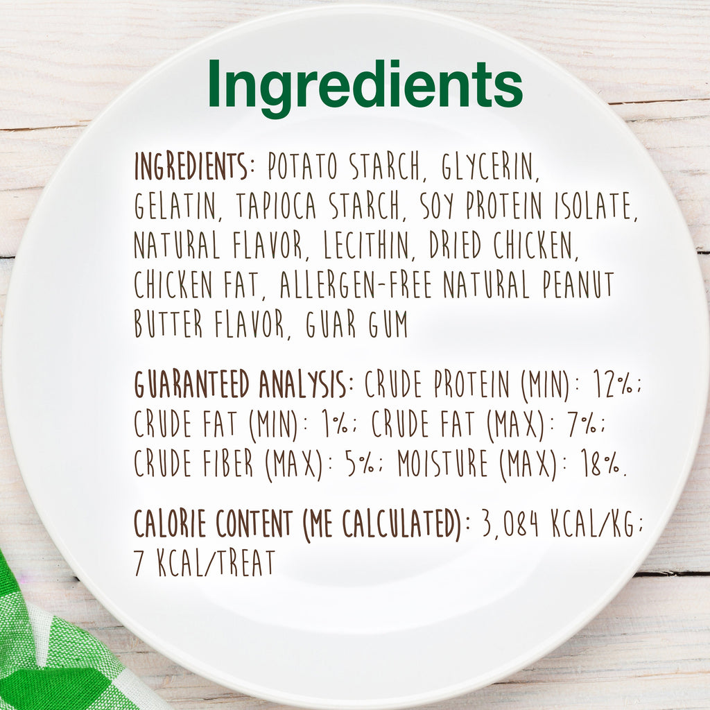 Nylabone Healthy Edibles Chewy Bites Soft Dog Treats Chicken, 6 oz 1 ct