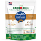 Nylabone Healthy Edibles Chewy Bites Soft Dog Treats Peanut Butter, 6 oz 1 ct