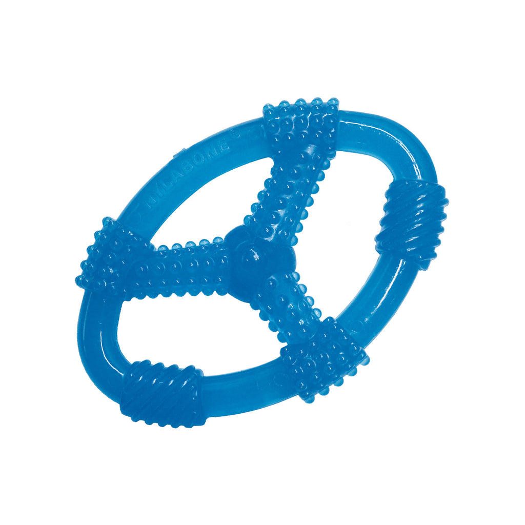 Nylabone Puppy Chew Spin Tug  Play Toy Peanut Butter, Blue, 1ea/Medium/Wolf  Up To 35 Lbs. 1 ct