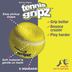 Nylabone Power Play Dog Tennis Ball Gripz 1ea/SMall/Regular - Up To 25 Ibs.