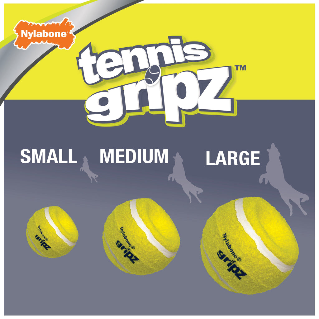 Nylabone Power Play Tennis Gripz  Tennis Balls for Dogs 1ea/SMall/Regular  Up To 25 Ibs. 1 ct