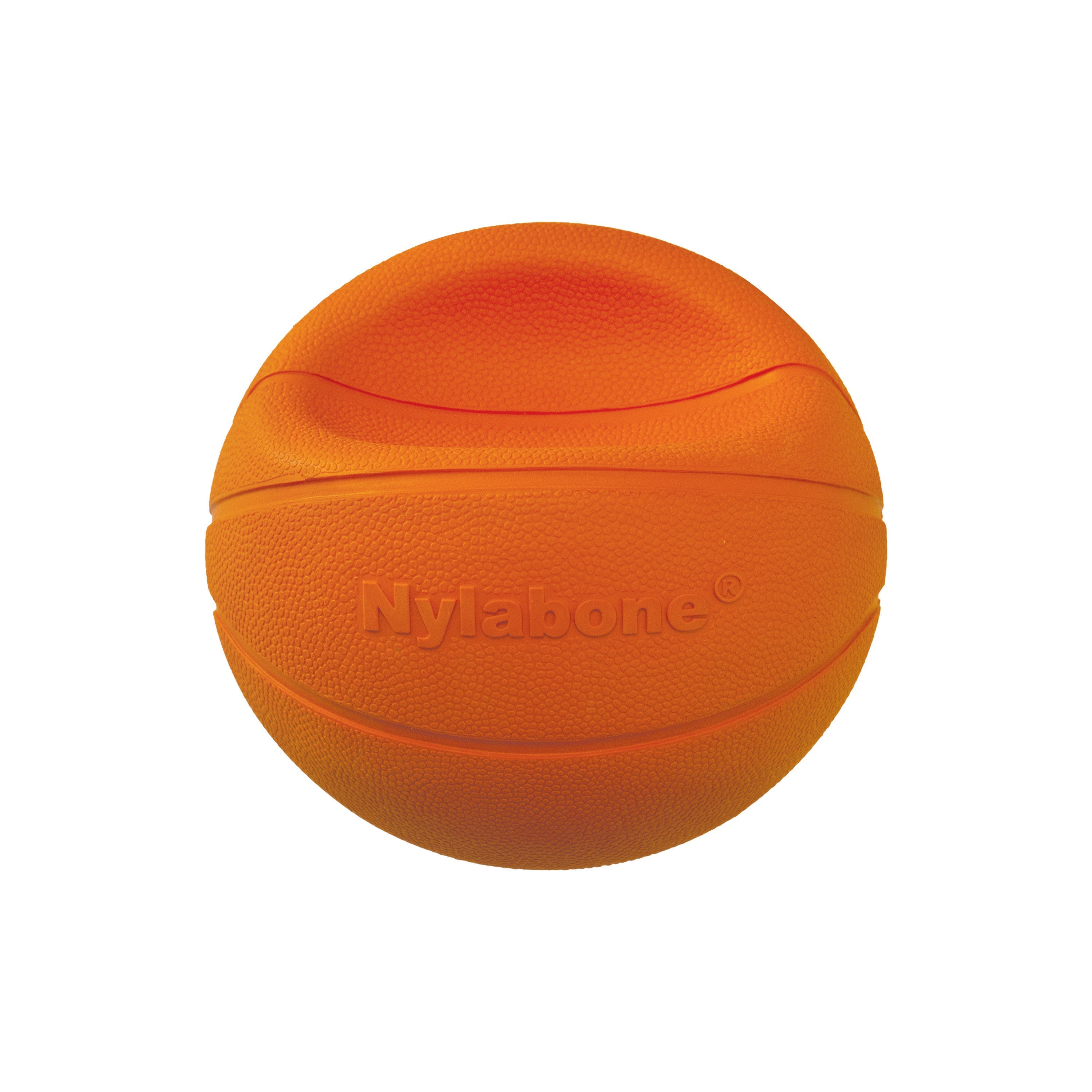 Nylabone Power Play Dog Basketball BBall Gripz 1ea/Medium/Wolf  Up To 35 Lbs. 4.5 in 1 ct