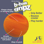 Nylabone Power Play Dog Basketball BBall Gripz 1ea/Medium/Wolf  Up To 35 Lbs. 4.5 in 1 ct