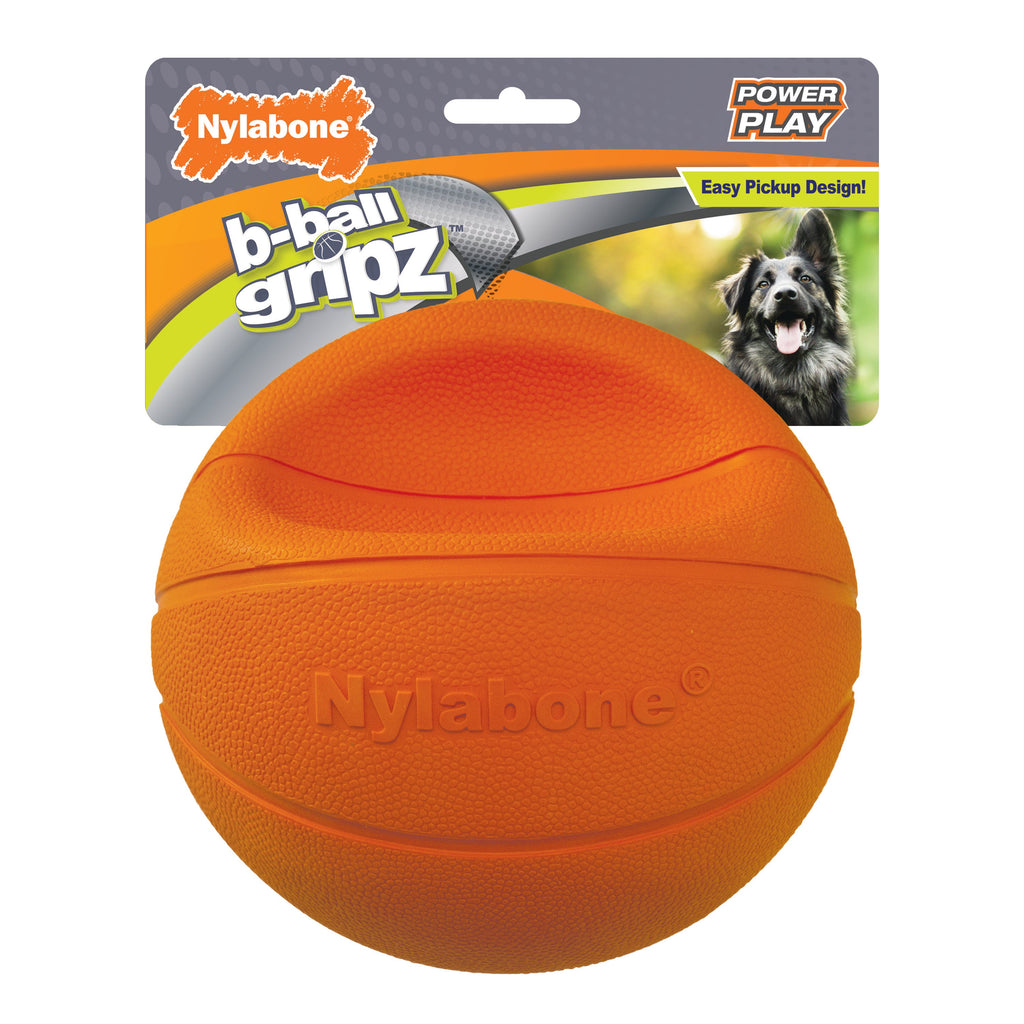 Nylabone Power Play Dog Basketball BBall Gripz 1ea/Large/Giant  Up To 50 Lbs. 6.5 in 1 ct
