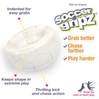 Nylabone Power Play Gripz Dog Soccer Ball Toy 1ea/Medium/Wolf - Up To 35 lb