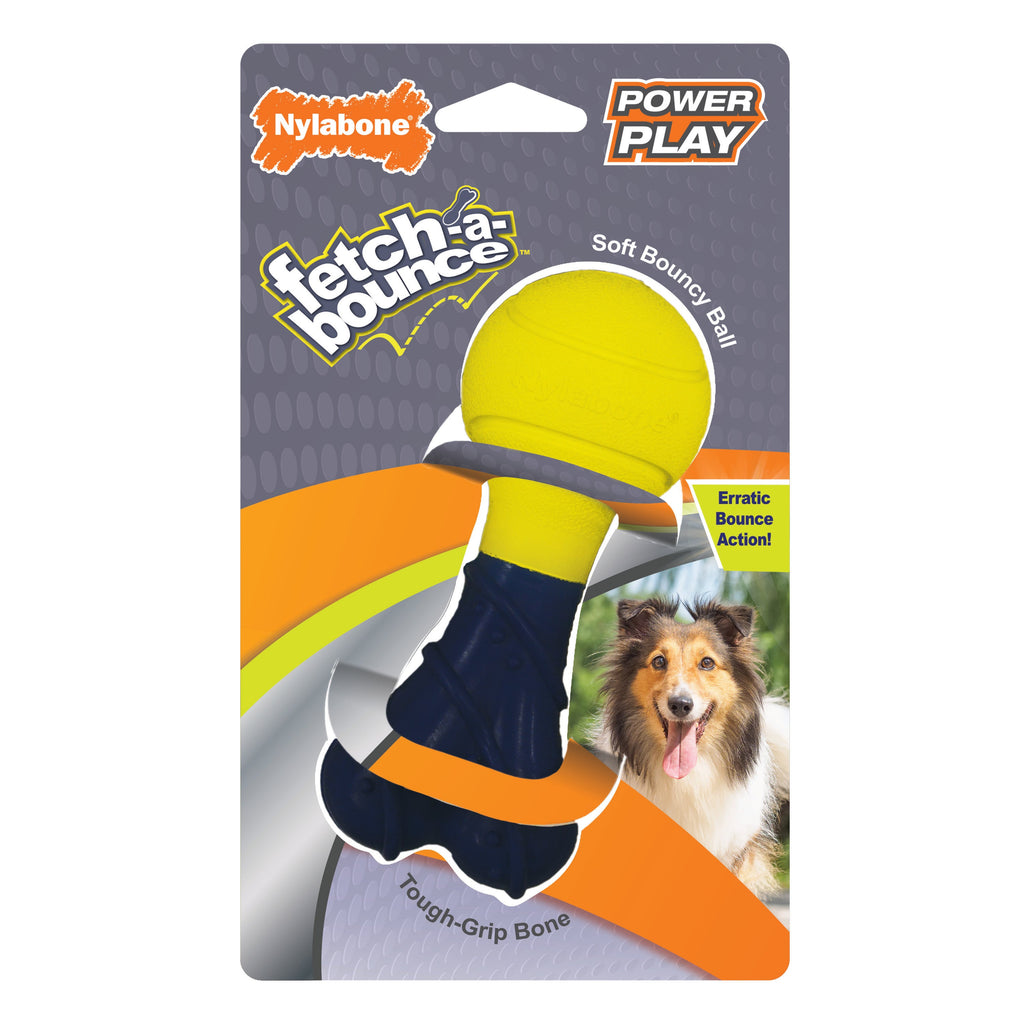 Nylabone Power Play Rubber Dog Toy FetchaBounce 1ea/SMall/Regular  Up To 25 Ibs. 1 ct