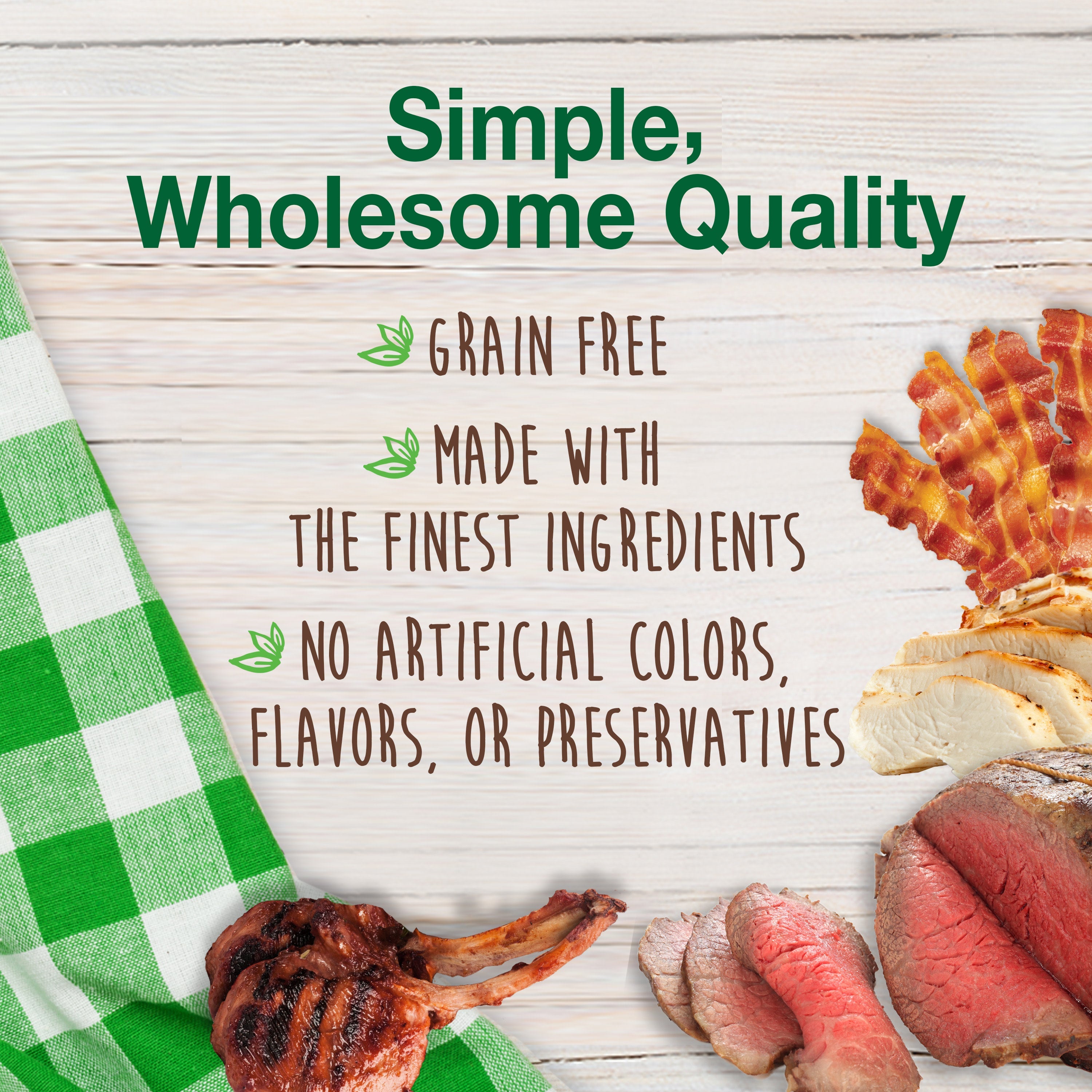 Nylabone Healthy Edibles Farm Friends Grain Free Dog Treats Beef, Chicken, Bacon, & Lamb 1ea/Large - Up To 50 lb