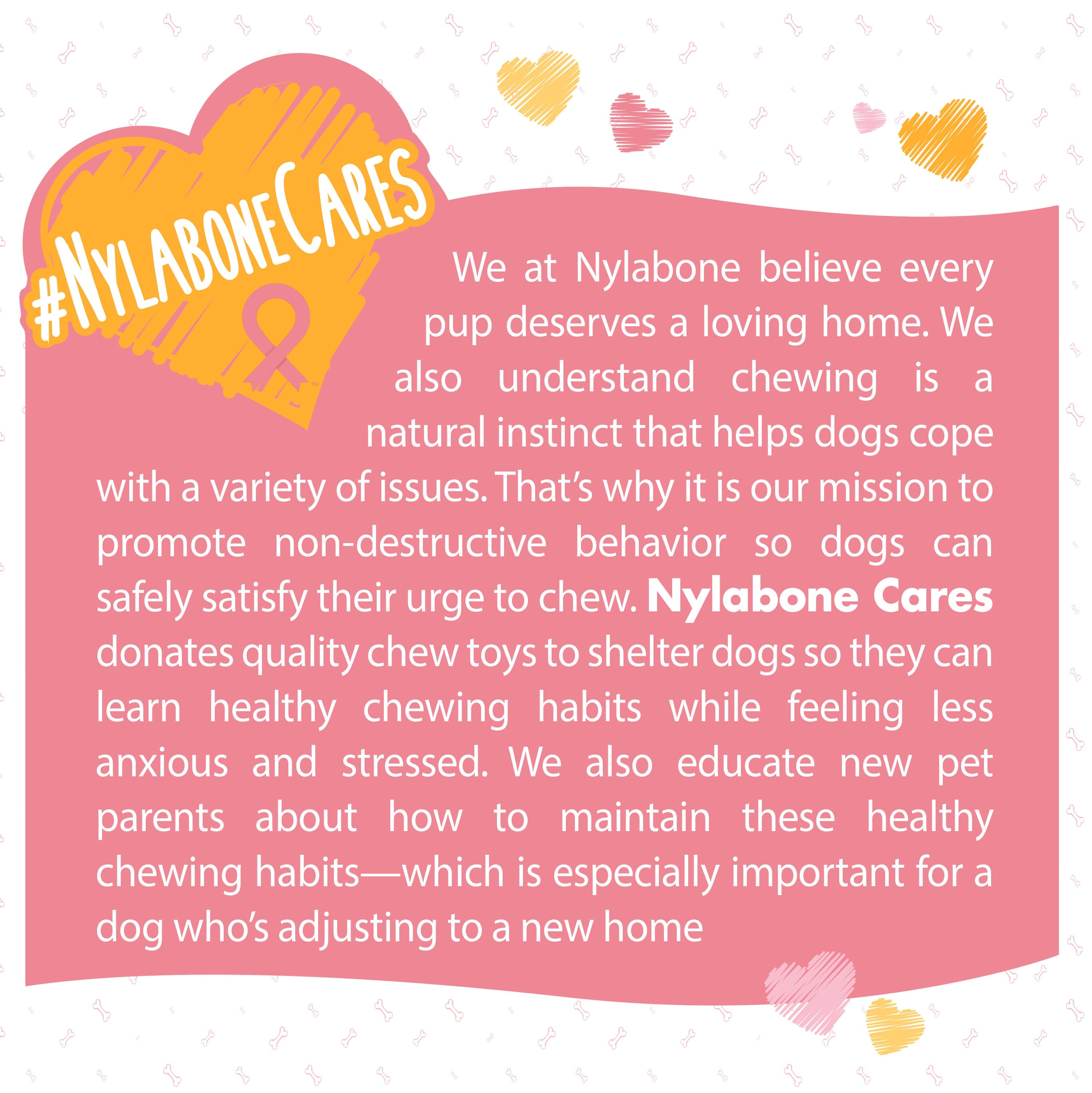 Nylabone Power Chew Breast Cancer Awareness Pink Souper Bone Dog Chew Toy Chicken, 1ea/XL/Souper  50 Lbs. 1 ct