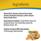 Nylabone Natural Nubz Dog Treats, AllergenFree Peanut Butter Peanut Butter, 1ea/Large  30 Lbs. 15 ct