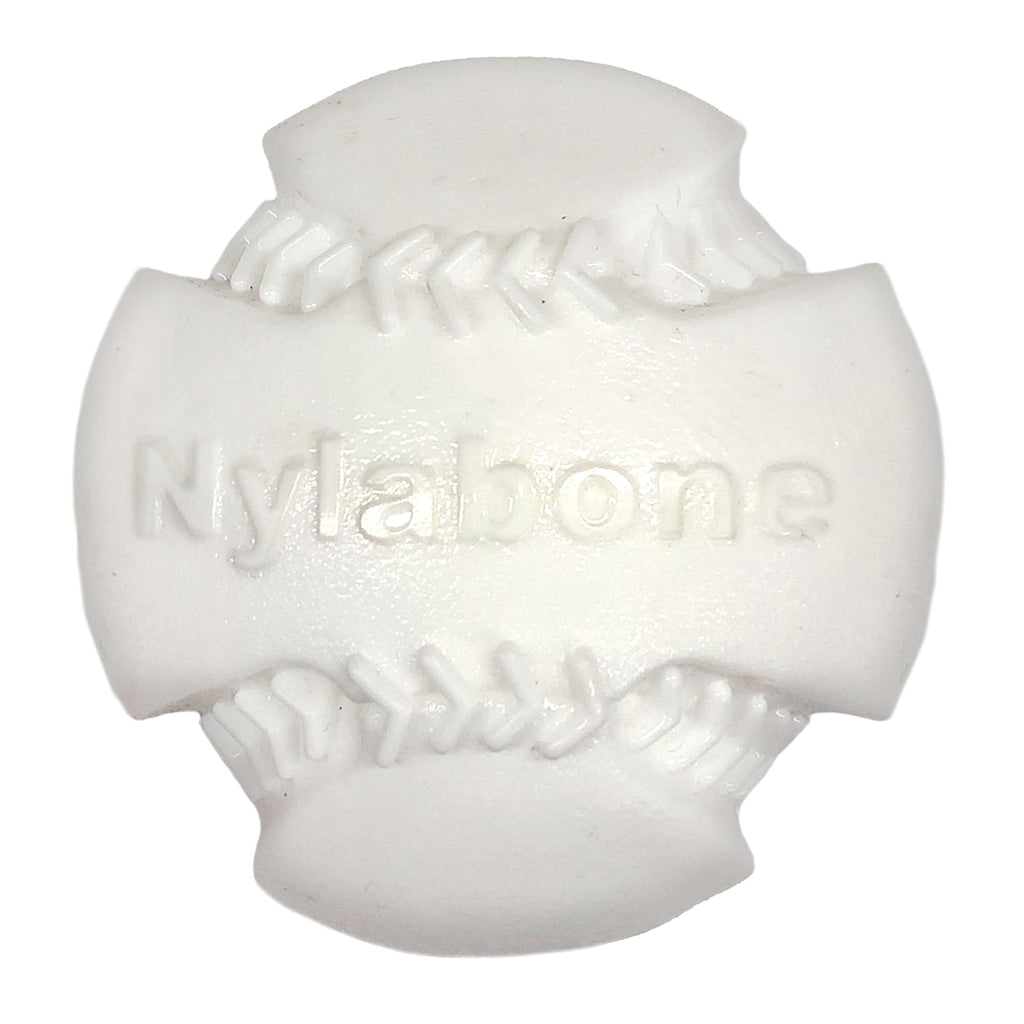 Nylabone Power Play Dog Baseball Gripz 1ea/Medium/Wolf  Up To 35 Lbs. 1 ct