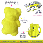 Nylabone Power Play Tennis Teddy Gripz Bear Dog Toy 1ea/Medium/Wolf  Up To 35 Lbs. 1 ct