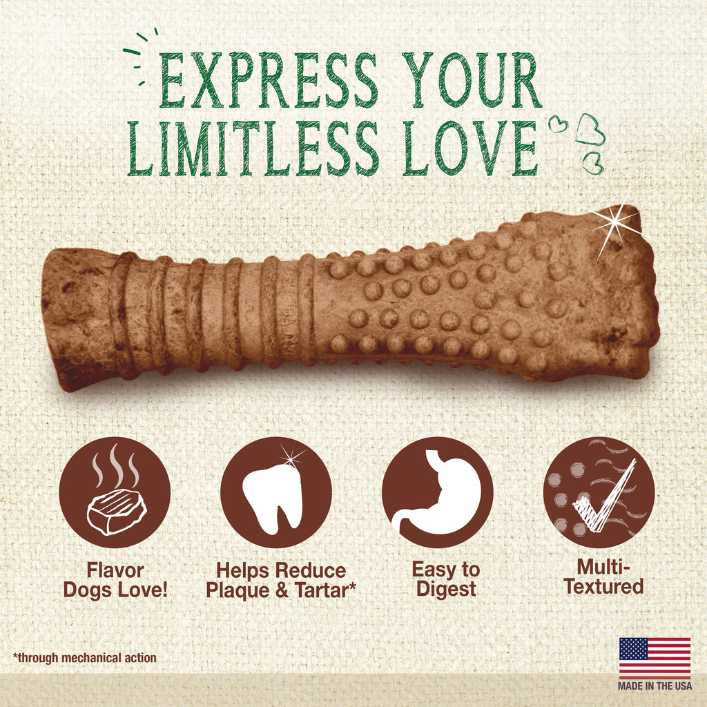 Nylabone Nutri Dent Filet Mignon Dog Dental Chews Filet Mignon, 1ea/XL/Souper  50 Lbs. 1 ct