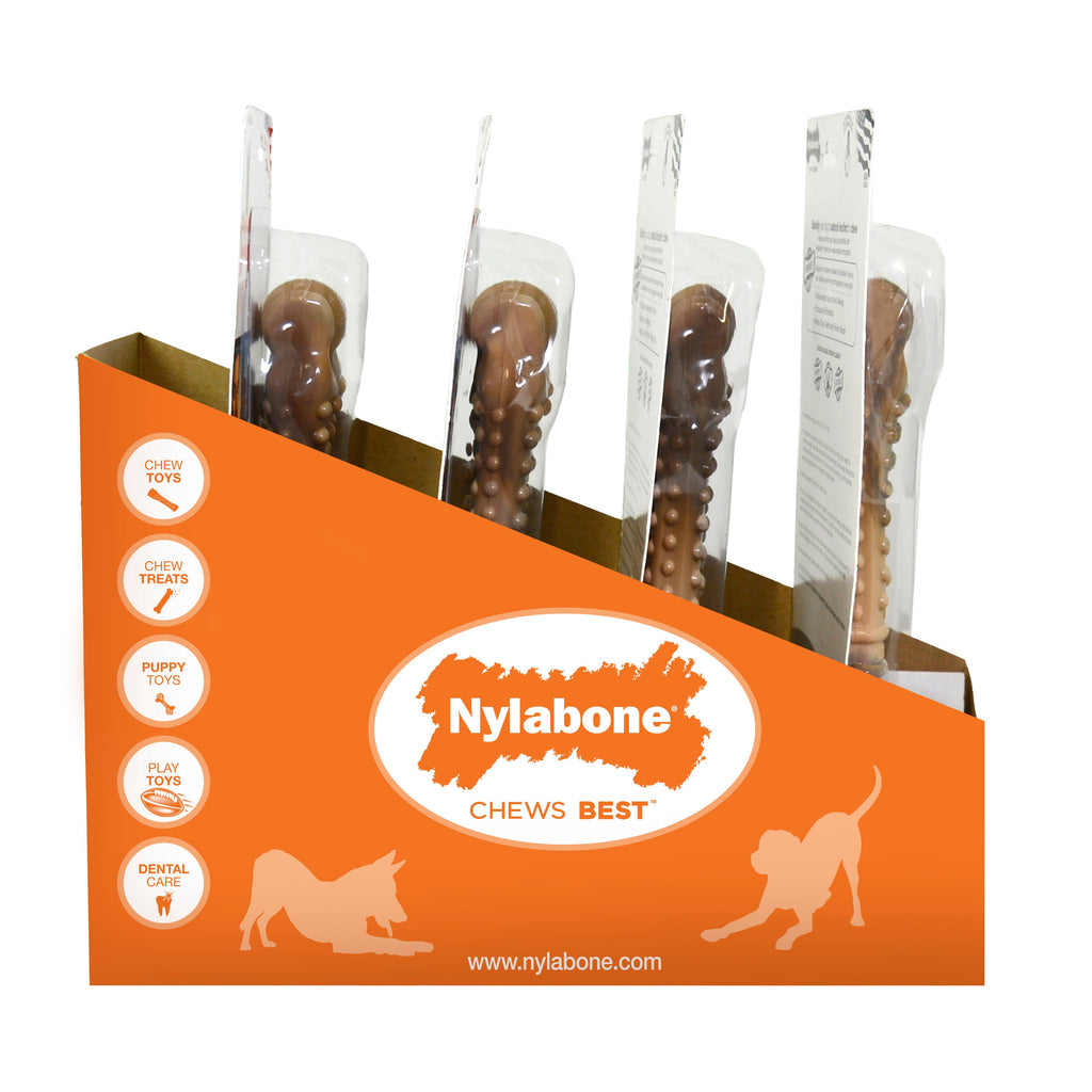 Nylabone Power Chew Camo Dog Toy Display 4ea