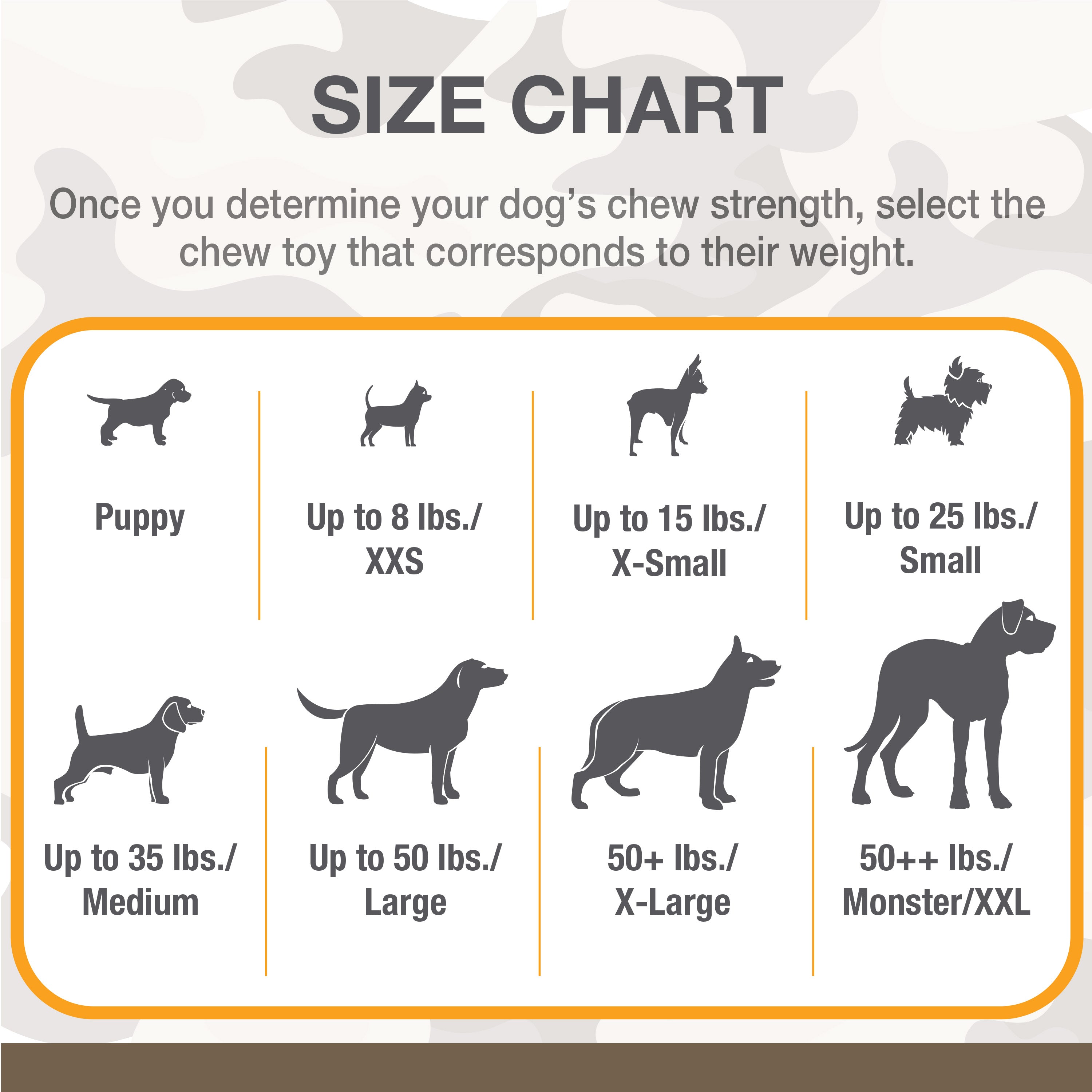 Nylabone Power Chew Camo Dog Toy Display 4ea