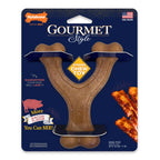 Nylabone Gourmet Style Strong Chew Wishbone Dog Chew Toy Bacon, 1ea/SMall/Regular  Up To 25 Ibs. 1 ct