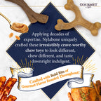 Nylabone Gourmet Style Strong Chew Wishbone Dog Chew Toy Bacon, 1ea/SMall/Regular  Up To 25 Ibs. 1 ct