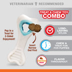 Nylabone Puppy Power Chew Knuckle Bone & Pop-In Puppy Treat Toy Combo Chicken 1ea/XS/Petite - Up To 15 lb