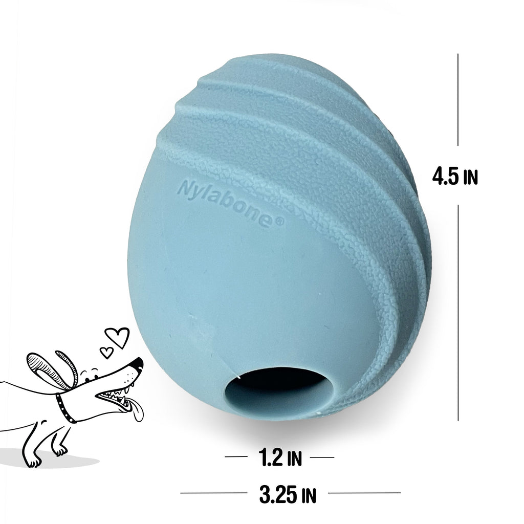 Nylabone Creative Play Eggi Dog Treat Toy Blue, 1ea/Large/Giant  Up To 50 Lbs. 1 ct