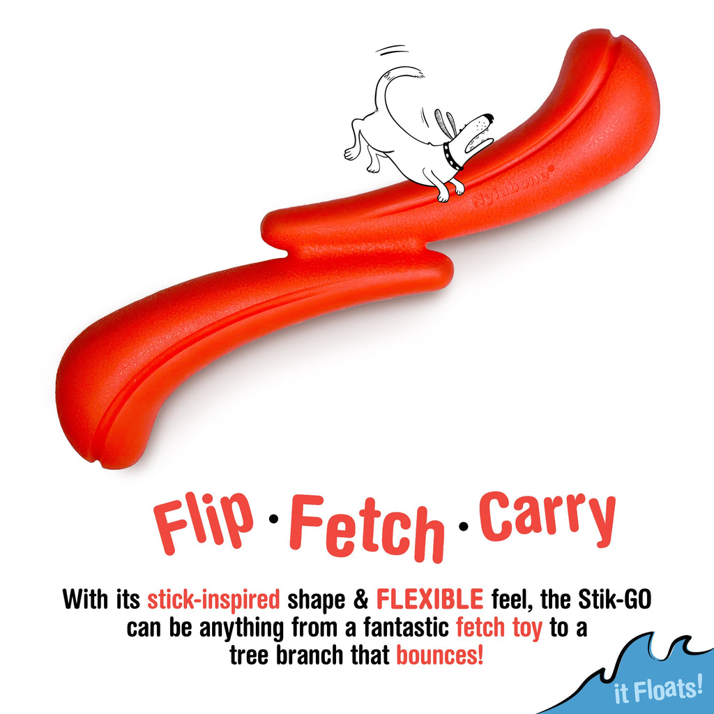 Nylabone Creative Play StikGO Dog Fetch Toy Red, 1ea/Large/Giant  Up To 50 Lbs. 1 ct