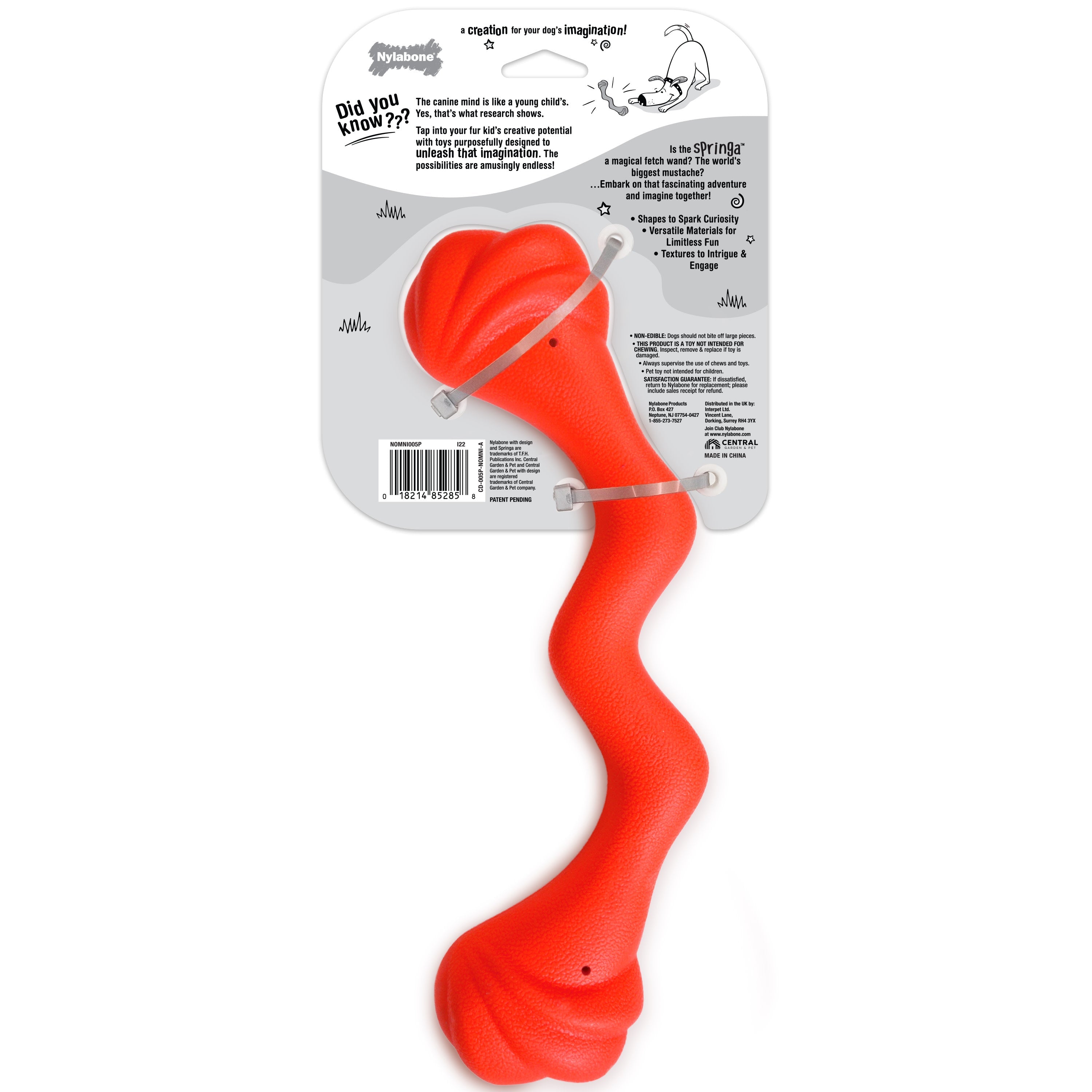 Nylabone Creative Play Springa Dog Pull Toy Red, 1ea/Large/Giant  Up To 50 Lbs. 1 ct