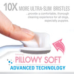 Nylabone Advanced Oral Care Puppy Dental Kit with Pillowy SoftBristle Toothbrush Peanut Butter, 1ea/2.5 oz 3 ct