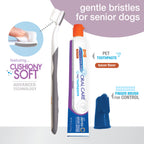 Nylabone Advanced Oral Care Senior Dog Dental Kit with Cushiony SoftBristle Toothbrush Bacon, 1ea/2.5 oz 3 ct