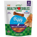 Nylabone Healthy Edibles AllNatural Long Lasting Puppy Chew Treats Turkey  Sweet Potato, 1ea/SMall/Regular  Up To 25 Ibs. 8 ct