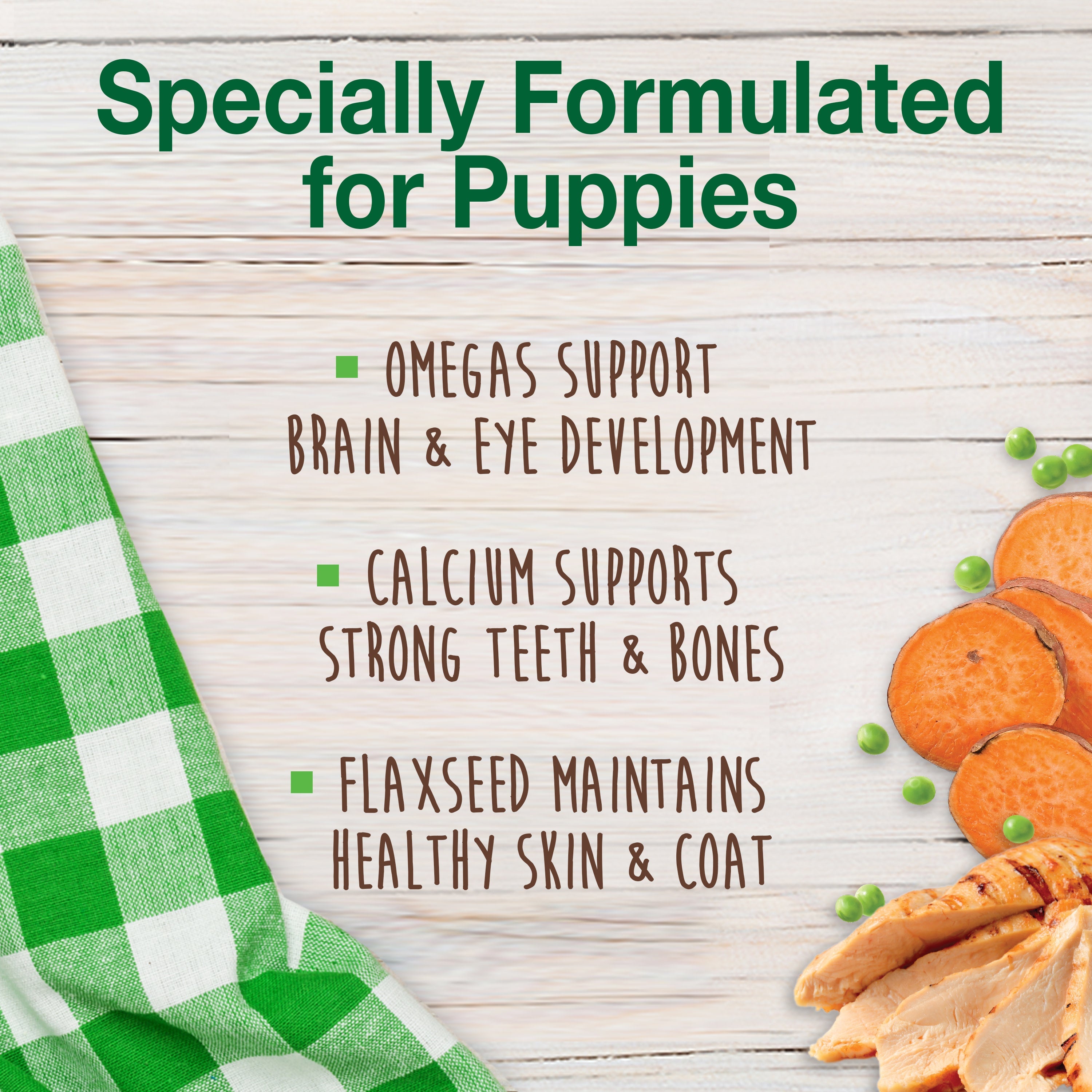 Nylabone Healthy Edibles AllNatural Long Lasting Puppy Chew Treats Turkey  Sweet Potato, 1ea/SMall/Regular  Up To 25 Ibs. 8 ct