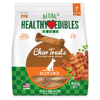 Nylabone Healthy Edibles AllNatural Long Lasting Chew Treats Bacon, 1ea/Medium/Wolf  Up To 35 Lbs. 7 ct