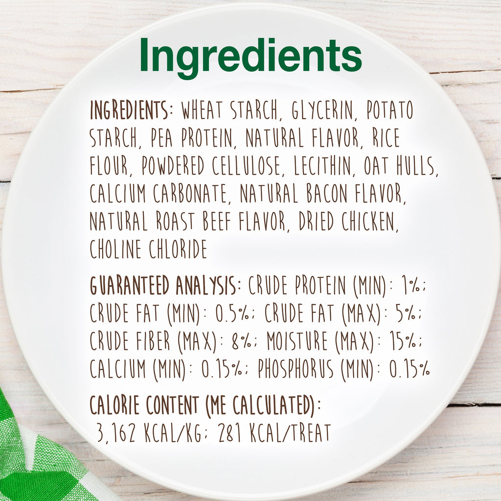 Nylabone Healthy Edibles AllNatural Long Lasting Chew Treats Bacon, 1ea/Medium/Wolf  Up To 35 Lbs. 12 ct