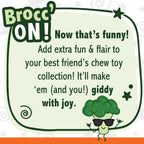 Nylabone Power Chew Broccoli Dog Toy Bacon  Cheese, 1ea/Large/Giant  Up To 50 Lbs. 1 ct