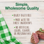 Nylabone Healthy Edibles Meaty Center AllNatural Long Lasting Chew Treats Beef, 1ea/SMall  Up To 30 Lbs. 12 ct