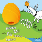 Nylabone Creative Play Eggi Dog Treat Toy Orange, 1ea/SMall/Regular  Up To 25 Ibs. 1 ct