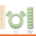 Nylabone Sensory Material Puppy Teething Toy Peanut Butter, 1ea/SMall/Regular  Up To 25 Ibs. 1 ct