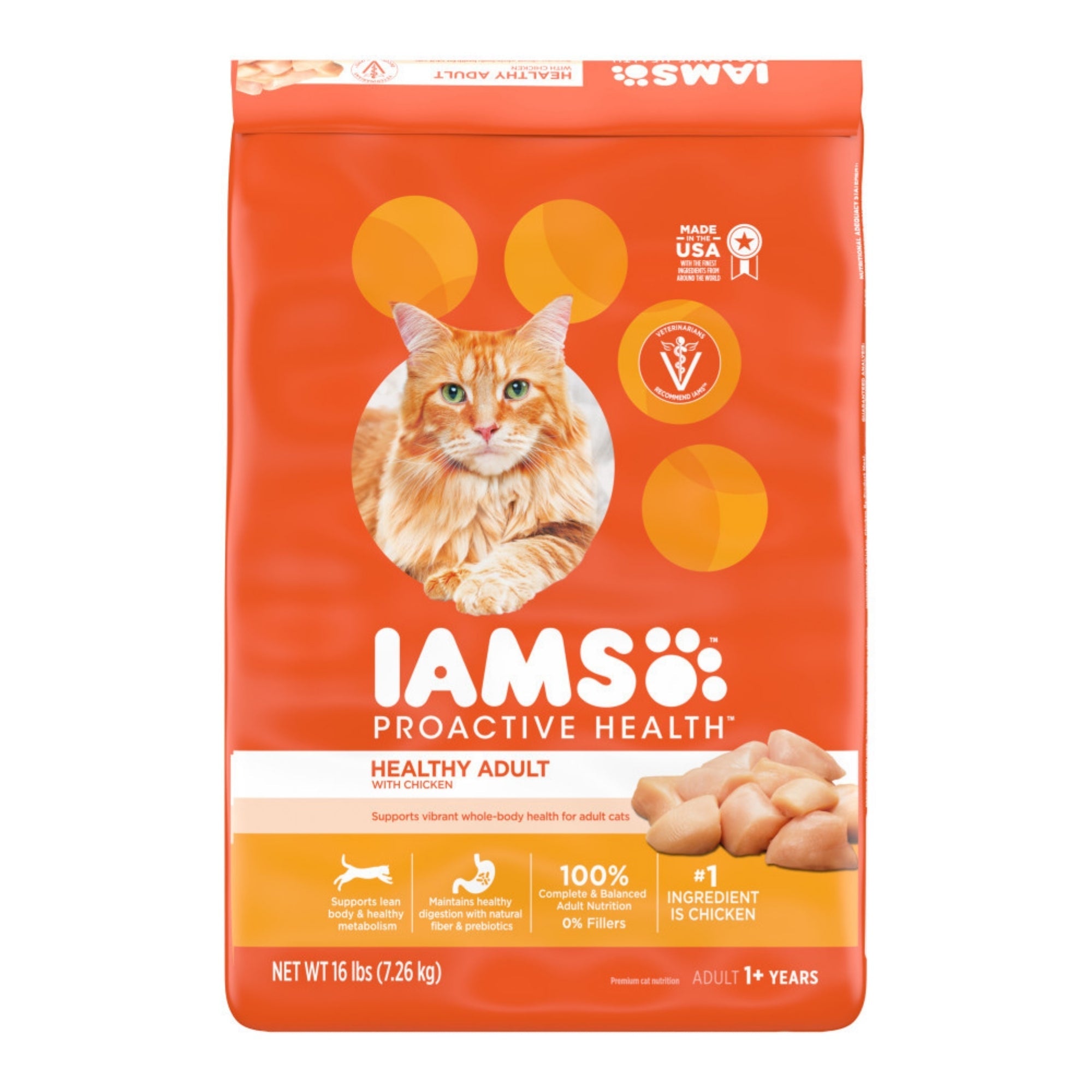 IAMS Proactive Health Adult Dry Cat Food Chicken 22lbs