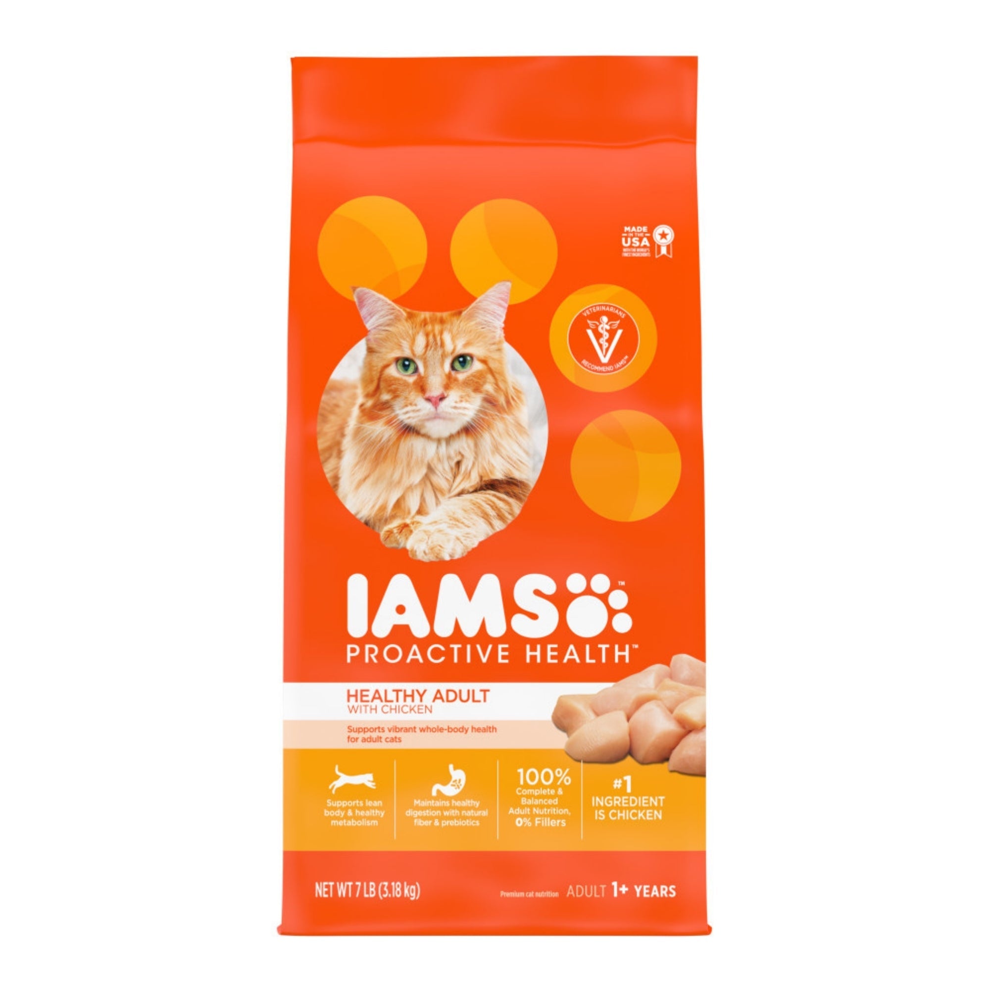 IAMS Proactive Health Adult Dry Cat Food Chicken 7lb