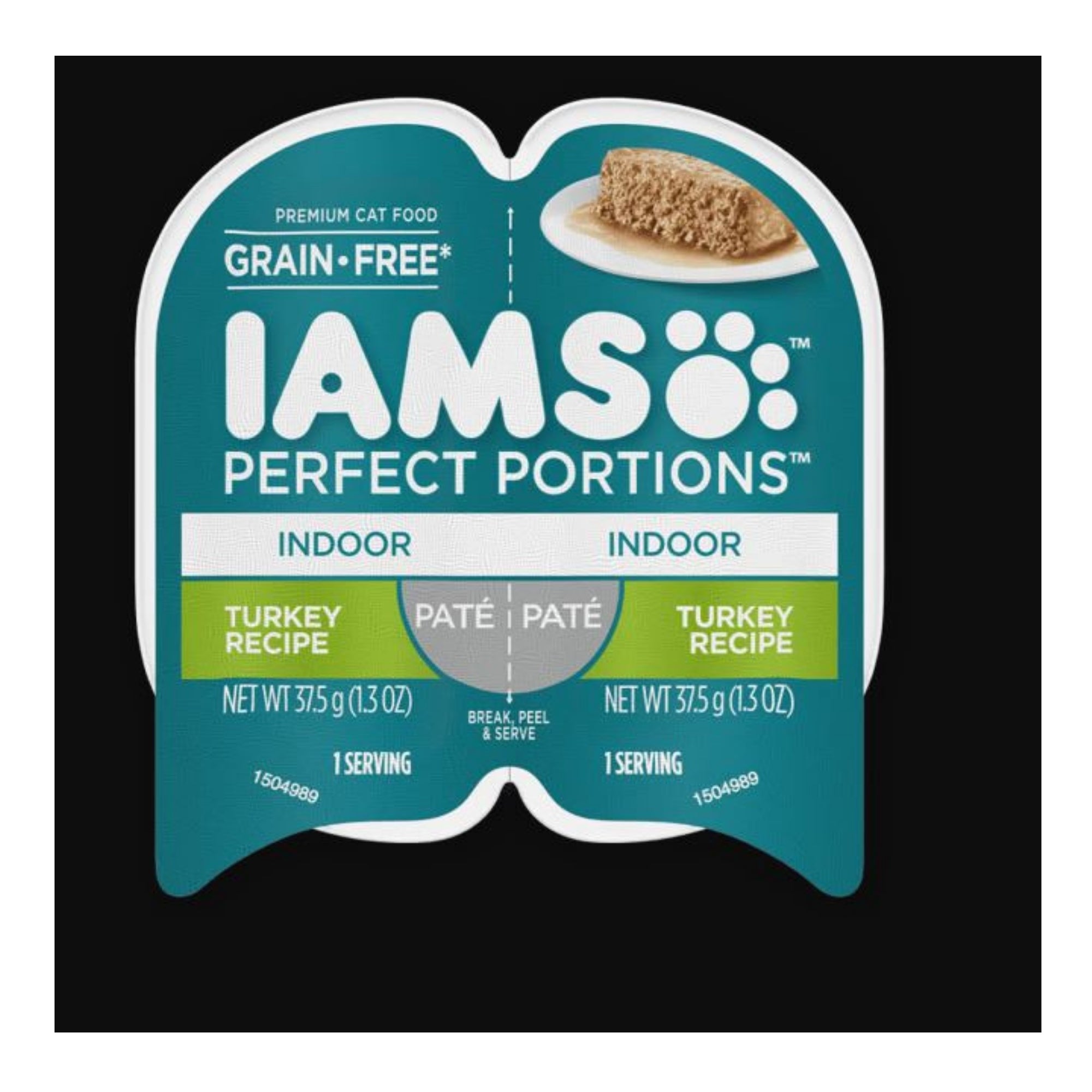 IAMS Perfect Portions Paté Indoor Adult Wet Cat Food Turkey 24ea/2.6 oz, 24 pk