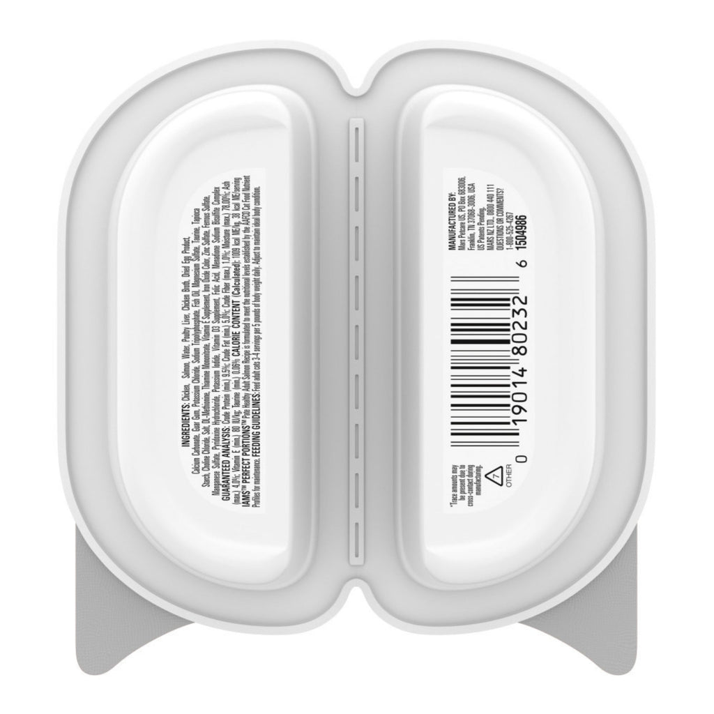 IAMS Perfect Portions Grain Free Healthy Paté Adult Wet Cat Food Salmon 2.6oz 24pk