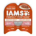IAMS Perfect Portions Grain Free Healthy Paté Adult Wet Cat Food Salmon 2.6oz 24pk
