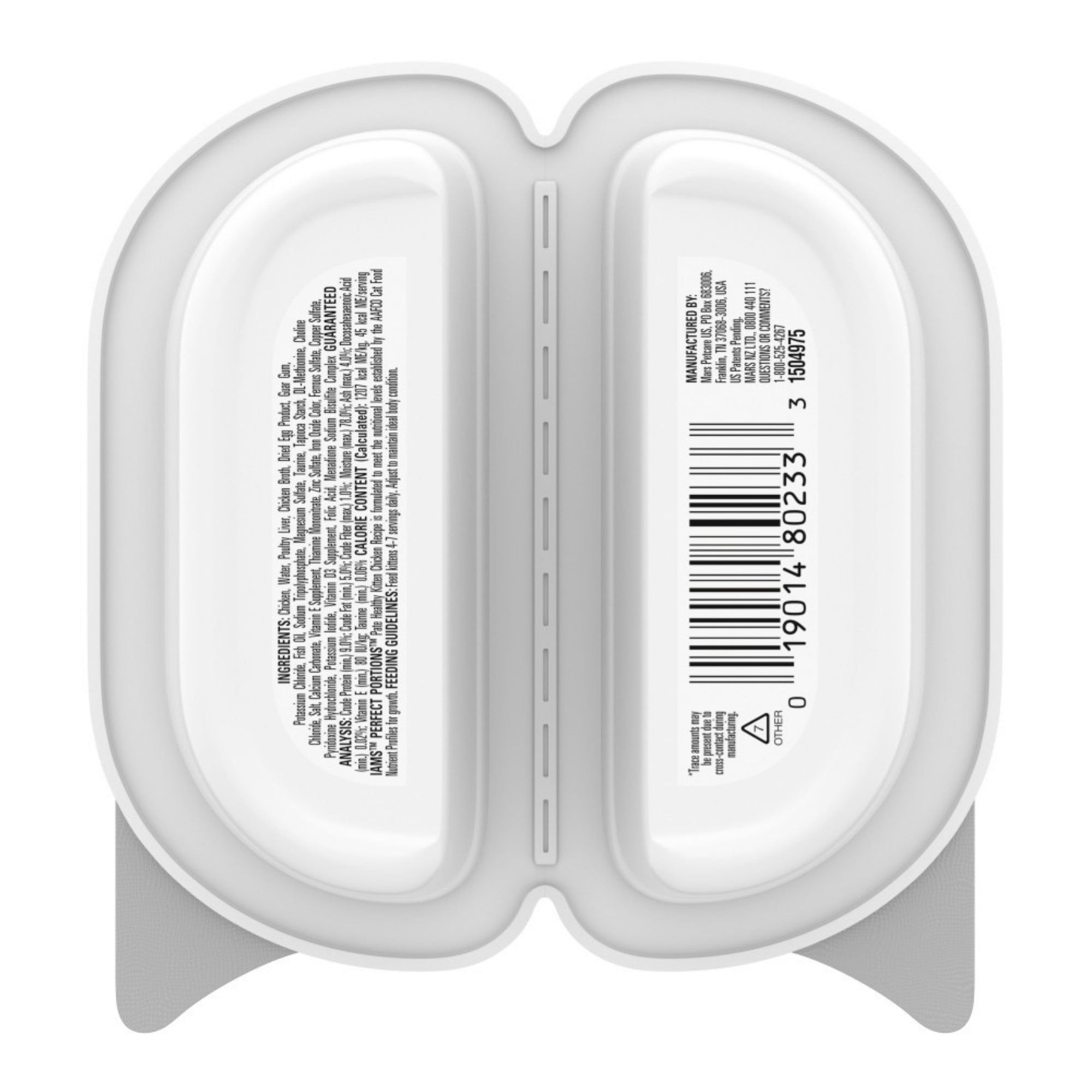 IAMS Perfect Portions Grain Free Healthy Paté Kitten Wet Cat Food Chicken 2.6oz 24pk