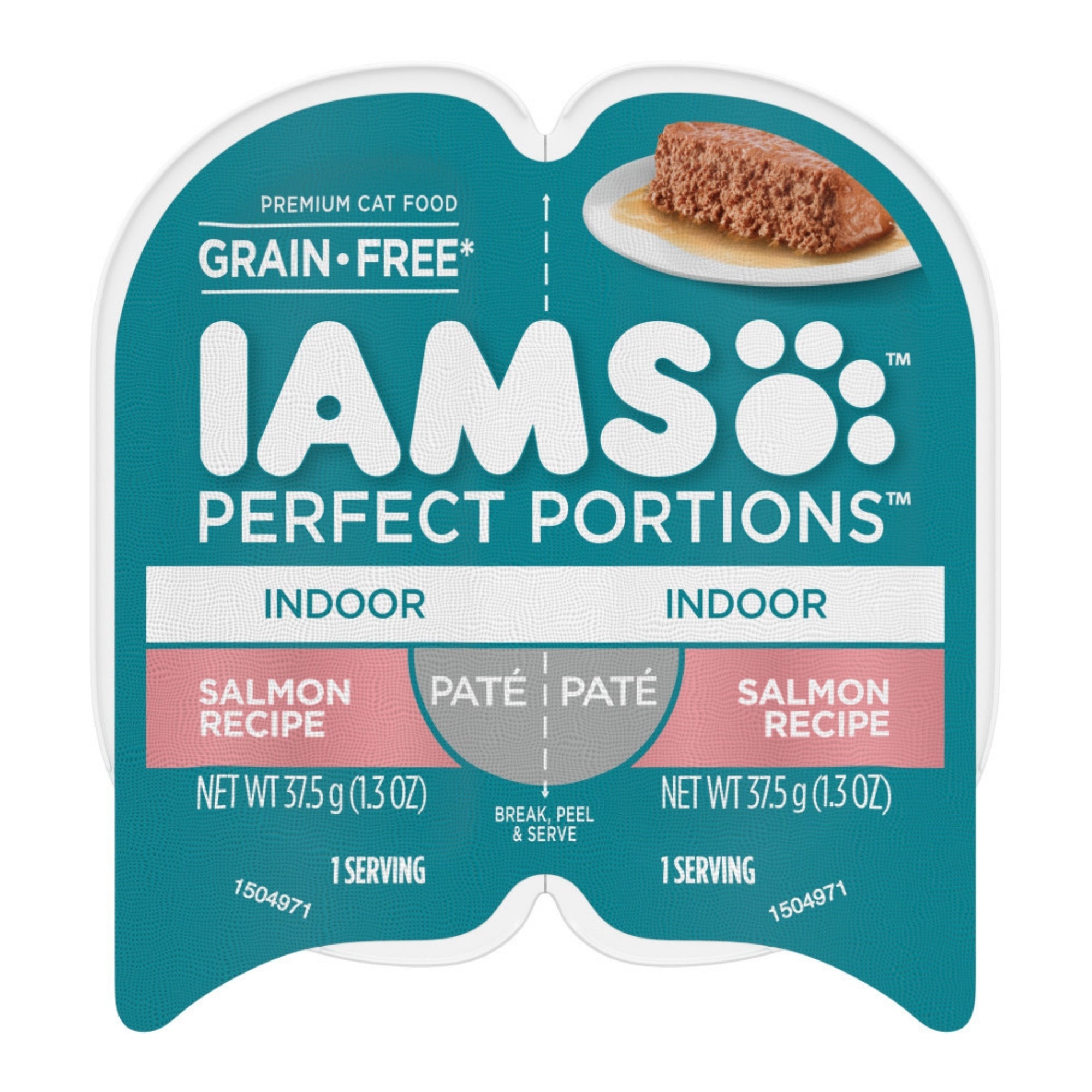 IAMS Perfect Portions Paté Indoor Adult Wet Cat Food Salmon 2.6oz 24pk