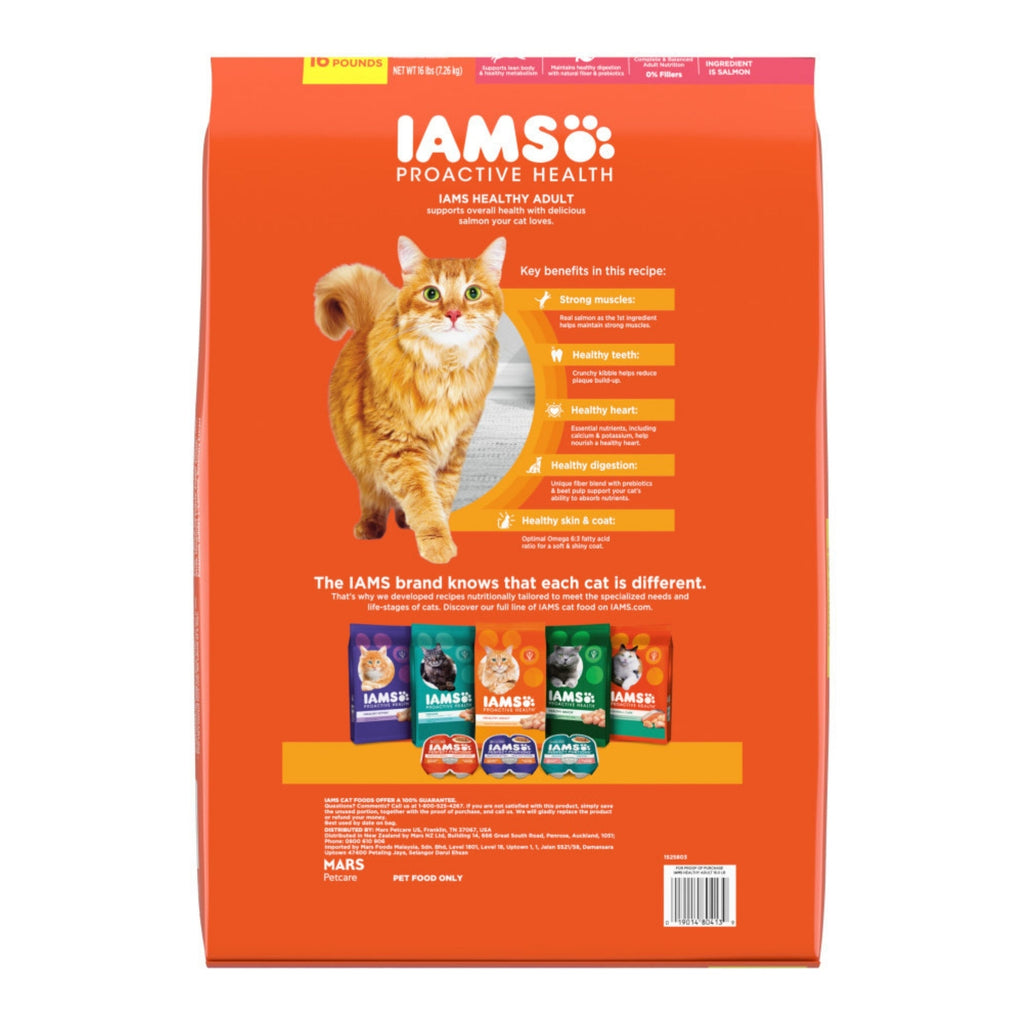 IAMS Proactive Health Adult Dry Cat Food Salmon 16lb