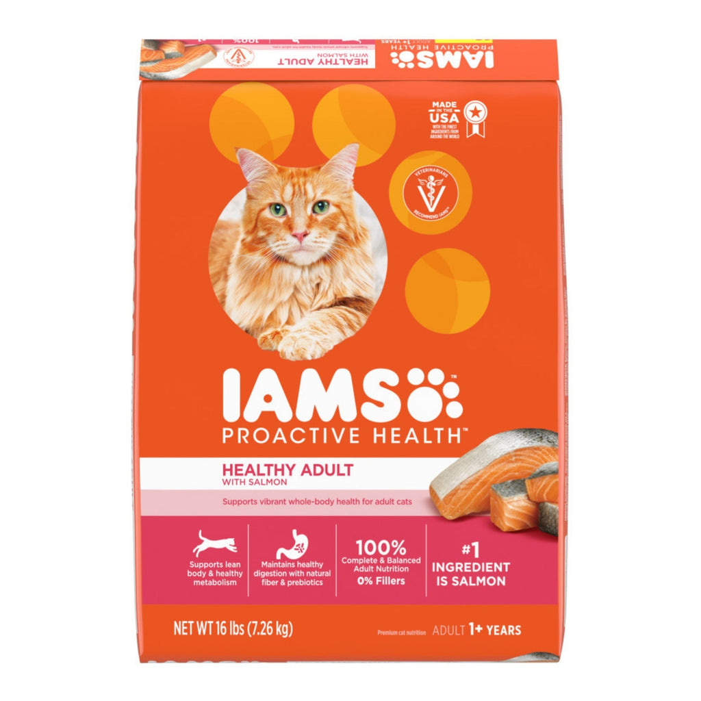 IAMS Proactive Health Adult Dry Cat Food Salmon 16lb