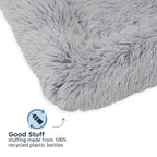 Tall Tails Dog & Cat Grey Cuddle Crate Bed, Small/Medium