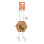 Territory Dog Natural Leather Color Bee Tug Toy 14in.