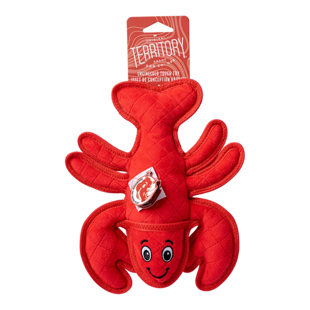 Territory Dog Durable Plush Lobster 10 Inch